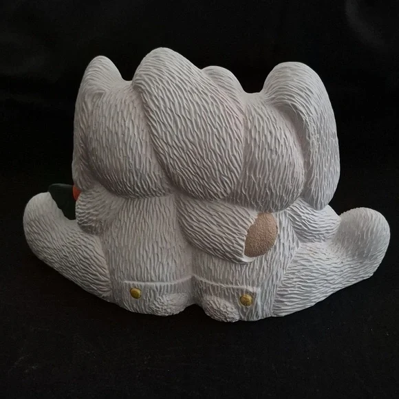 Vintage easter handpainted bears bunnies with honey decoration - Picture 2 of 7